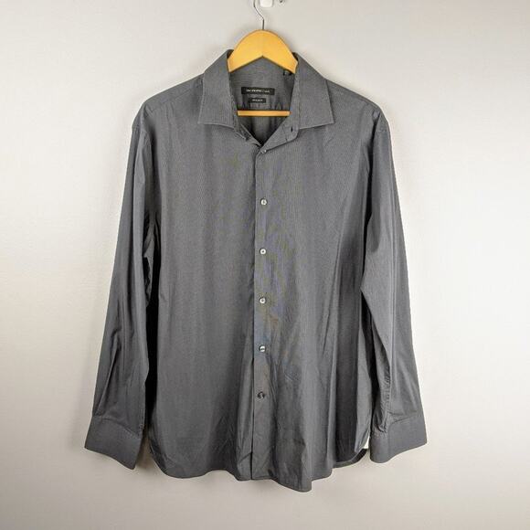 John Varvatos Star USA Peace Sign Button Down Top - Picture 1 of 8